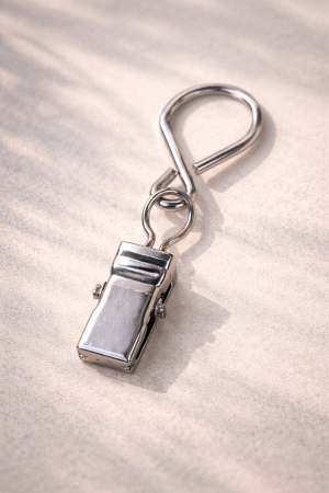 Кукички с щипки за пердета и завеси - метални - 10 бр.