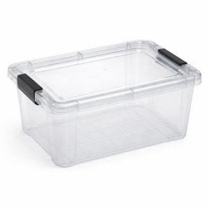 Кутия за съхранение с капак 5 литра - Пластмасова - 29 x 19 x 14.5 см.