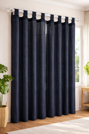 Завеса - черна - 140 х 250 см.