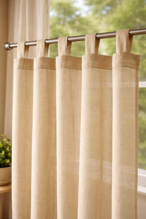 Завеса - светло кафява - 140 х 250 см.