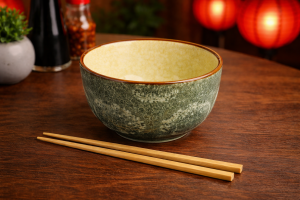 Порцеланова купа за супа с клечки за хранене - 720 мл.