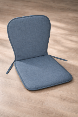 Възглавница за стол - с облегалка - графит - 42 х 78 см.