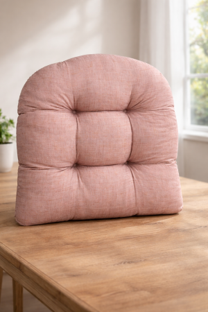 Декоративна възглавница за стол - бежова - 45 х 50 см.