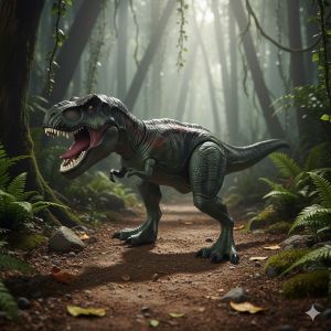 Динозавър със звук и светлини - T-REX - 36 см.