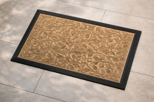 Входна изтривалка - мокет - листа - 60 x 40 см.