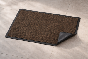 Входна изтривалка - мокет - кафява - 80 x 50 см.
