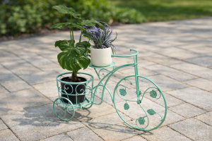 Поставка за 2 саксии - Мента Велосипед - 70 x 23 x 43 см.