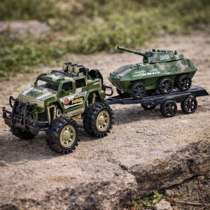 Военен джип + танк - 52 см.
