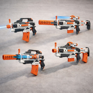 Сглобяем бластер - със светлини + 30 патрона от пяна