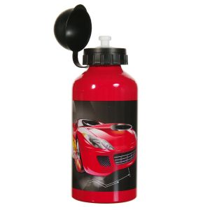 Алуминиева бутилка за вода Автомобил (червена) - 500 мл.