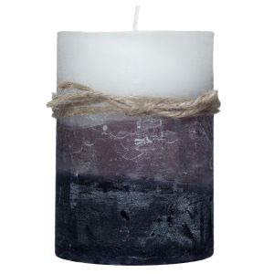 Декоративна свещ черно-бяла - 325 гр.