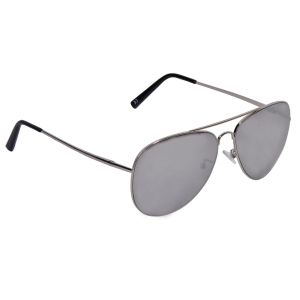Мъжки слънчеви очила - PILOT - сребристи