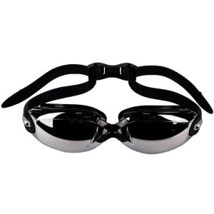 Очила за плуване - огледални - черни