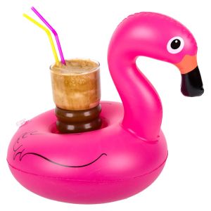 Надуваема поставка за чаша - фламинго