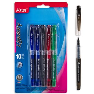 Химикалки - течно мастило - 4 цвята - 10 бр.