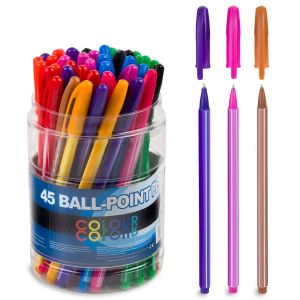 Химикалки - 9 цвята - 45 бр.