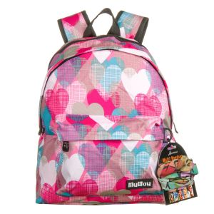 Чанта - ученическа - сърца + шал