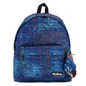 Чанта - ученическа - синя + шал