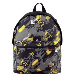 Чанта - ученическа - сиво и жълто