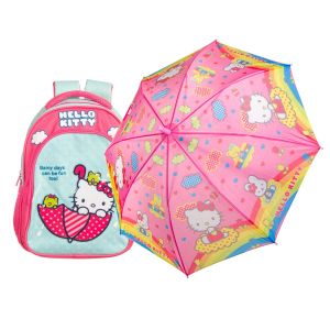 Чанта - ученическа + чадър - HELLO KITTY