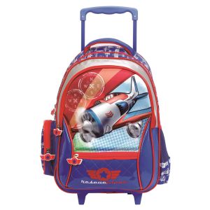 Чанта - ученическа - с колелца - самолет