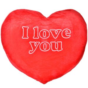 Декоративна възглавница - сърце - I love you